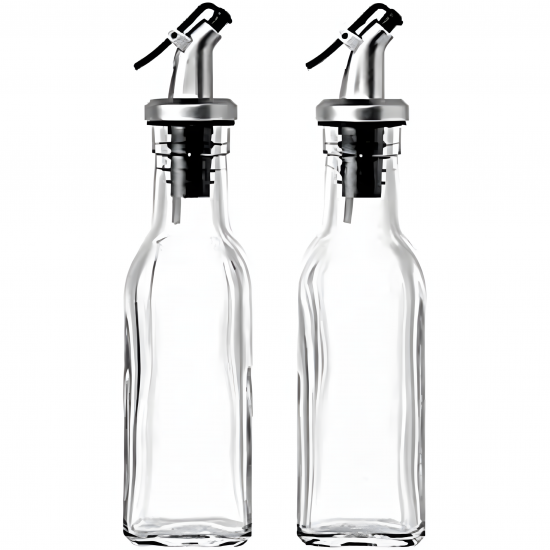Glass Oil Dispenser 150 ml Set - 2 Pcs